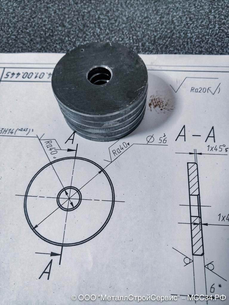 Изготовление шайб по чертежам заказчика